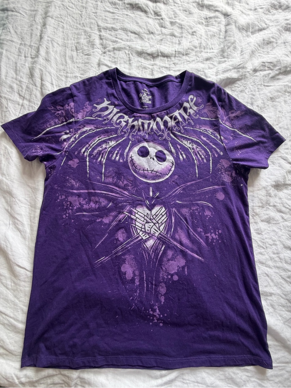 Disney Purple Jack Skellington Graphic Tee